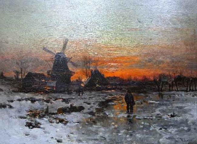 Walter Moras Winterabend china oil painting image